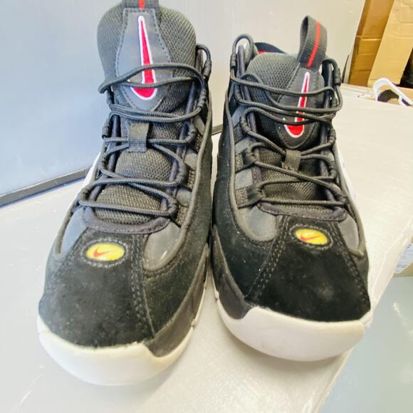 Nike Air Max Penny 1 Shoes Youth Size 6Y 7.5 women White Red Hardaway 315519-007 - Picture 4 of 9